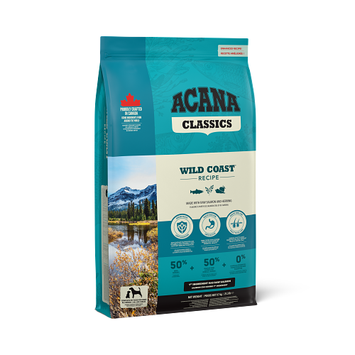 ACANA Classics Wild Coast Recipe Front Right 9.7kg EMEA APAC