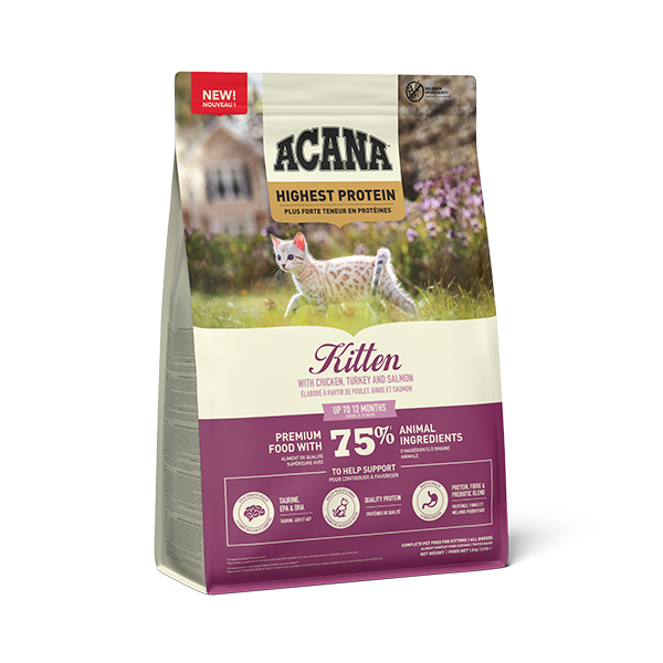 ACANA Kitten Highest Protein 1.8kg Front Right EMEA APAC
